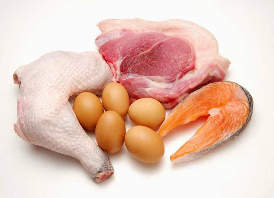 Рыба, яйцо и мясо